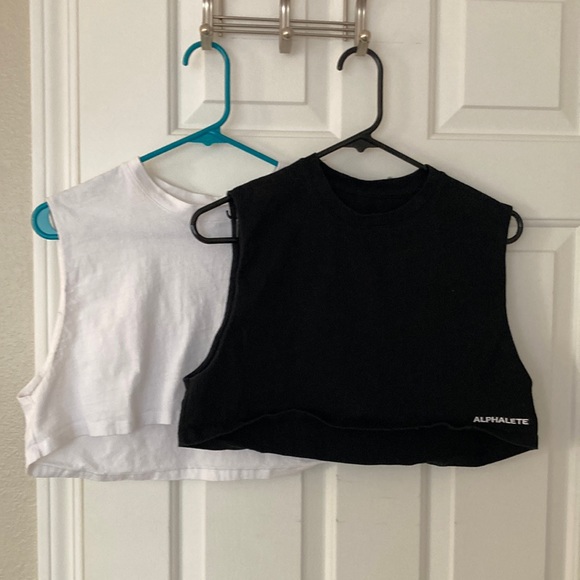 Alphalete Tops - Alphalete heavy cotton crop tops SET
